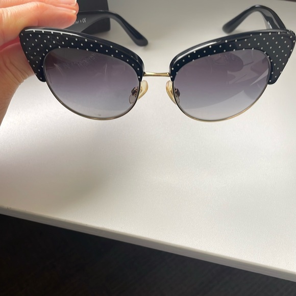 Dolce & Gabbana Cat Eye Black and White Polka Dot Sunglasses  DG4277 - Picture 4 of 7